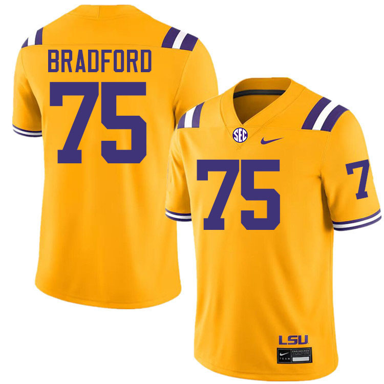 Anthony Bradford LSU Tigers Jersey,Louisiana State University Tigers Football Jersey-Gold